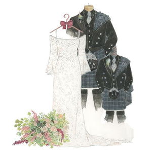 Sketch of the gown and kilts 1