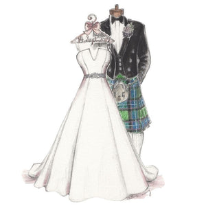 Sketch of the gown and kilt 3